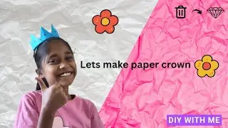 Let's make a paper crown   🗞️ 👉🏻 👑 #craft #papercraft 