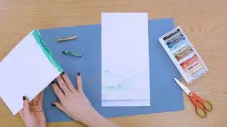 Create Beautiful Landscapes Using Just Oil Pastels and Torn Paper