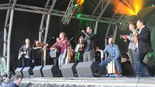 The Cast of Once Trafalgar Square St.Patrick's Day 2014 The Hills of Connemara