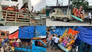 Durga Devi aagman 2021 Hyderabad | Durga idol transporting from Dhoolpet | Durga mata aagman 2021