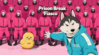 Yellow Chicken and dog playing Dalgona Candy Game #animals  #cute#dalgona #funny #animation