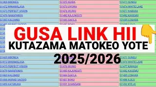 Tazama Matokeo ya Form Form ya 2025/2026 csee necta results...