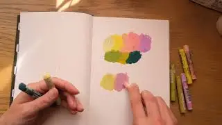 A Rainbow of Colors — Unboxing a Sketchbook+ swatching Neopastels ✨ Draw (or swatch) along with me!