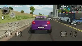Driving purple rally racing Swift. # Indian vehicle Simulator 3D.