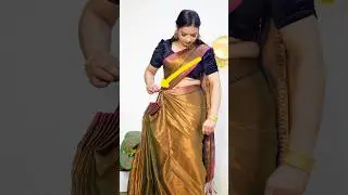 Effortless side Pleating Tips, Tutorial 🫰😜 #saree #sareedraping #beautynstyle