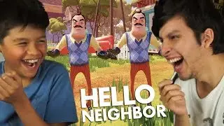 HELLO NEIGHBOR EN MULTIPLAYER CON MI PRIMO PEQUEÑO !! WTF | DeGoBooM