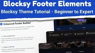 Blocksy Footer Elements | Blocksy Theme Tutorial - Beginner to Expert