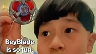 Playing BeyBlade 