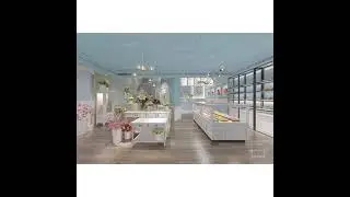 ins high-end American dessert shop French cake shop baking shop commercial space decoration design