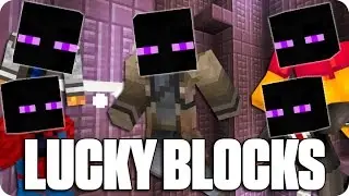 ¡TEAM ENDERMAN! LUCKY BLOCKS ROSAS | Minecraft Con Sara, Luh, Exo Y Macundra