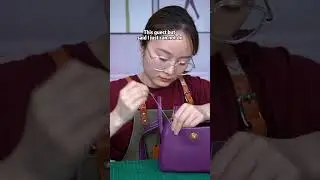 Mini size handmade leather bag in rare leather, attrative blue, do you like it?🥰🥰🥰