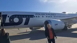 LOT Polish Airlines Warsaw to Rome on 737 Max