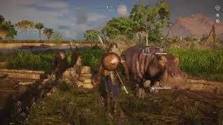 My pet hippo in Assassin's Creed Origins!