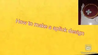 How to make a aplick design very easy method /by#fashiondressdesigner
