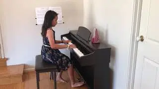 Sykes Music Student Audrey performing A Rainy Saturday by Emma Diember