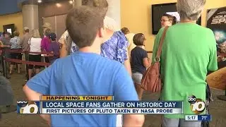 Local space fans gather on historic day