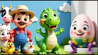 Dinosaur Song 🦖 + Old MacDonald Had a Farm 🐄 + Humpty Dumpty 🥚 | Fun Nursery Rhymes for Kids