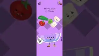Brain Wash level 340 Make a salad in 15 cuts Walkthrough Solution