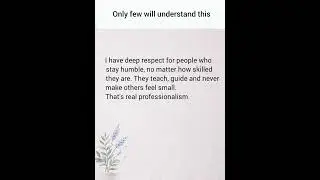 Only Few Will Understand This | True Professionalism Quote | Deep ThoughtsLifeLessons#MotivationalQu