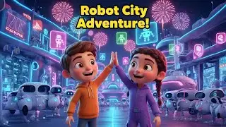 Amazing Robot City Adventure for Kids | 3D Animated Futuristic Story