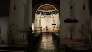Preparing for the holy mass on Christmas 