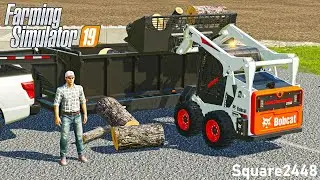 DELIVERING FIREWOOD + SELLING SNOW PLOWS? | LANDSCAPE SUPPLY | ROLEPLAY | FS19