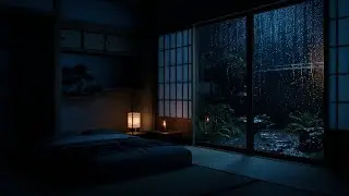 Stop Overthinking Rain Sounds in Dark Zen Room to Cure Insomnia & Sleep Instantly 🛌