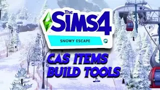 Sims 4 Snowy Escape CAS SHOWCASE/ In depth look at SPLIT LEVEL TOOL