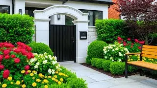Small Front Yard Makeover | Stunning Gates, Arches & Colorful Landscaping Ideas