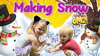 Instant Snow Making!!! Do You Want To Make A Snow Man!!! Fun With Lyssie & Scarly!