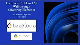 LeetCode 169 Majority Element Solution in Python | Easy Interview Problem Tutorial