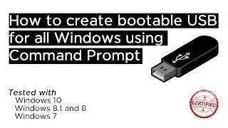 How to create Bootable USB for all Windows using CMD