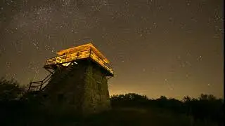High Knob Fire Tower Overlook - Virginia / West Virginia Border - Milky Way - Time Lapse Video