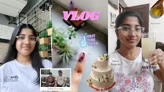 VLOG: Употребление сока в пост, Голосование в первый раз, Помолвка двоюродных братьев и сестер, Г...