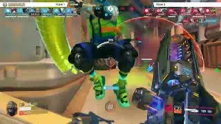 Genji vs. smurf tank by MAMBO &mdash; Overwatch 2 Replay E079ED