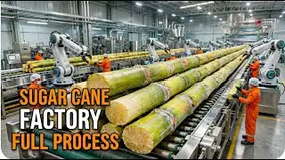 Inside a Sugar Refinery: From Raw Cane to White & Brown Sugar (Full Process)