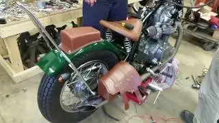 CB500T Chopper Start and Exhaust