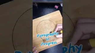Pyrography in Progress #pyrography  #rose #globe #wood #fyp #trending #viral #flowers  #jennykinzz88