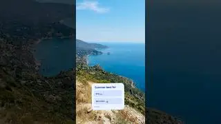 Stunning Italian Beach View 🌊🇮🇹 | Breathtaking Mountain  Top Perspective 🏞️✨ #italytravel