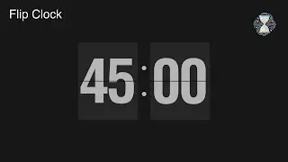 45 Minute Timer ⏱️ Flip Clock Countdown | Class & Focus Timer - ChronoFlow