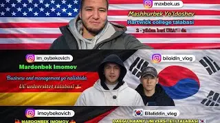 🎓 Chet elda o‘qish: Germaniya 🇩🇪 USA va Janubiy Koreya 🇰🇷 tajribasi
