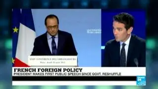 French Foreign Policy - President Hollande gives address