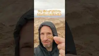 Eating a locust where John the Baptist ate them with wild honey!