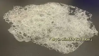 Three steps to make gelatin bubbles
