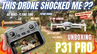 BEST GPS DRONE UNDER BUDGET? 😱 P31 Pro Max Unboxing & 3KM Range Test! 🇮🇳🚀Affordable Gps Drone