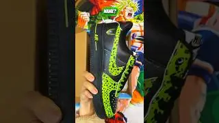 Cell Dragon Ball Z Custom Nike Air Force 1 #shorts #sneakers #viral