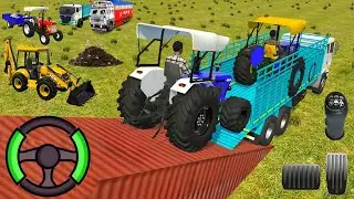 Drive JCB and Unloading Stone From Dumper in Game🔥 #jcb #tractor #dumper #truck#gamingvideos