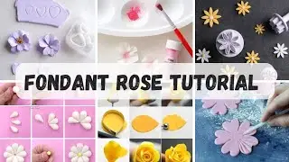 Easy Fondant Flower Tutorial for Beginners: Create Stunning Decorations l Fondant Rose Tutorial l