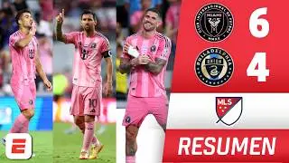 FIESTA DE GOLES. INTER MIAMI GOLEA a PHILADELPHIA UNION. HAT TRICK de SUÁREZ y gol de DE PAUL | MLS