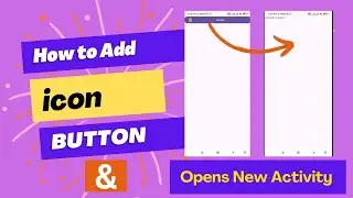 How to add icon in button + open new activity when button click
